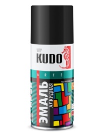 КУДО-1002 КРАСКА АЭРОЗОЛЬ ЧЕРНАЯ ГЛЯНЦЕВАЯ
