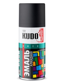 КУДО-1102 КРАСКА АЭРОЗОЛЬ ЧЕРНАЯ МАТОВАЯ