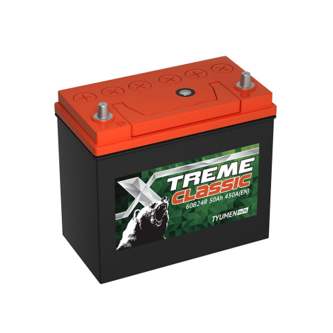 АКБ ТЮМЕНЬ 50А X-treme CLASSIC (60В24R) П/П фото 1