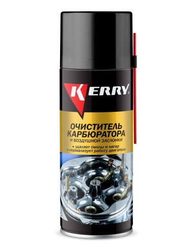 ОЧИСТИТЕЛЬ КАРБЮРАТОРА АЭРОЗОЛЬ 520мл KERRY фото 1