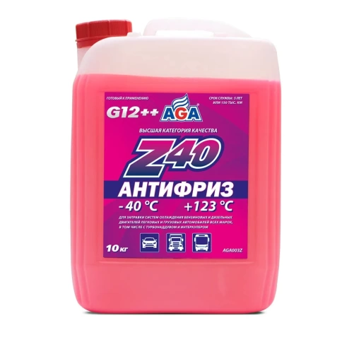 АНТИФРИЗ AGA красный 10 кг. фото 1